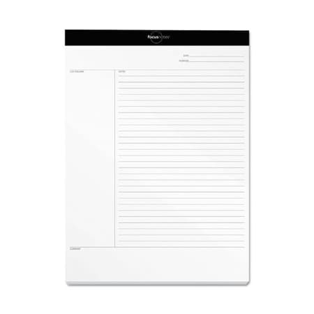 TOPS, FOCUSNOTES LEGAL PAD, MEETING NOTES, 8.5 X 11.75, WHITE, 50 SHEETS